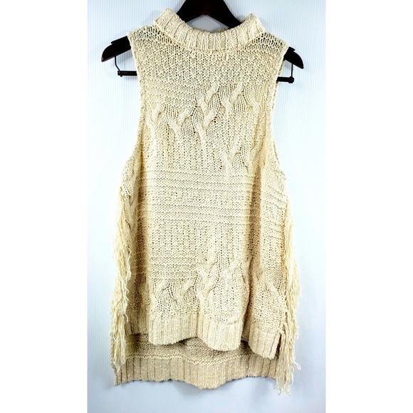 Free People Sweaters - Free People cowl neck sleeveless hi/low sweater S